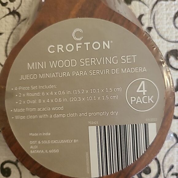 Crofton Mini Wood Serving Set - Picture 3 of 3
